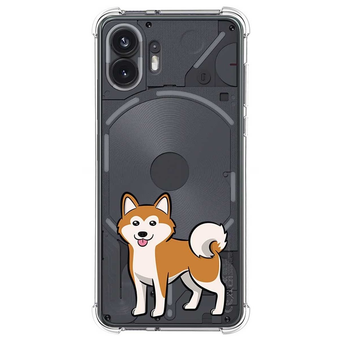 Funda Silicona Antigolpes para Nothing Phone 2 5G diseño Perros 02 Dibujos