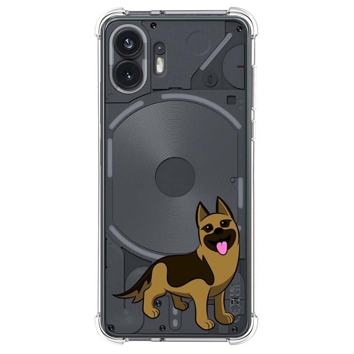 Funda Silicona Antigolpes para Nothing Phone 2 5G diseño Perros 03 Dibujos