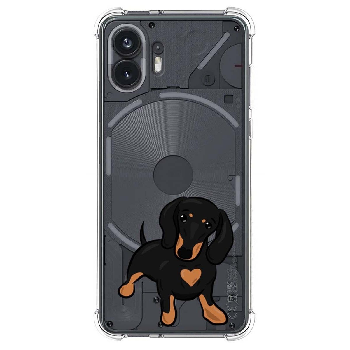 Funda Silicona Antigolpes para Nothing Phone 2 5G diseño Perros 04 Dibujos