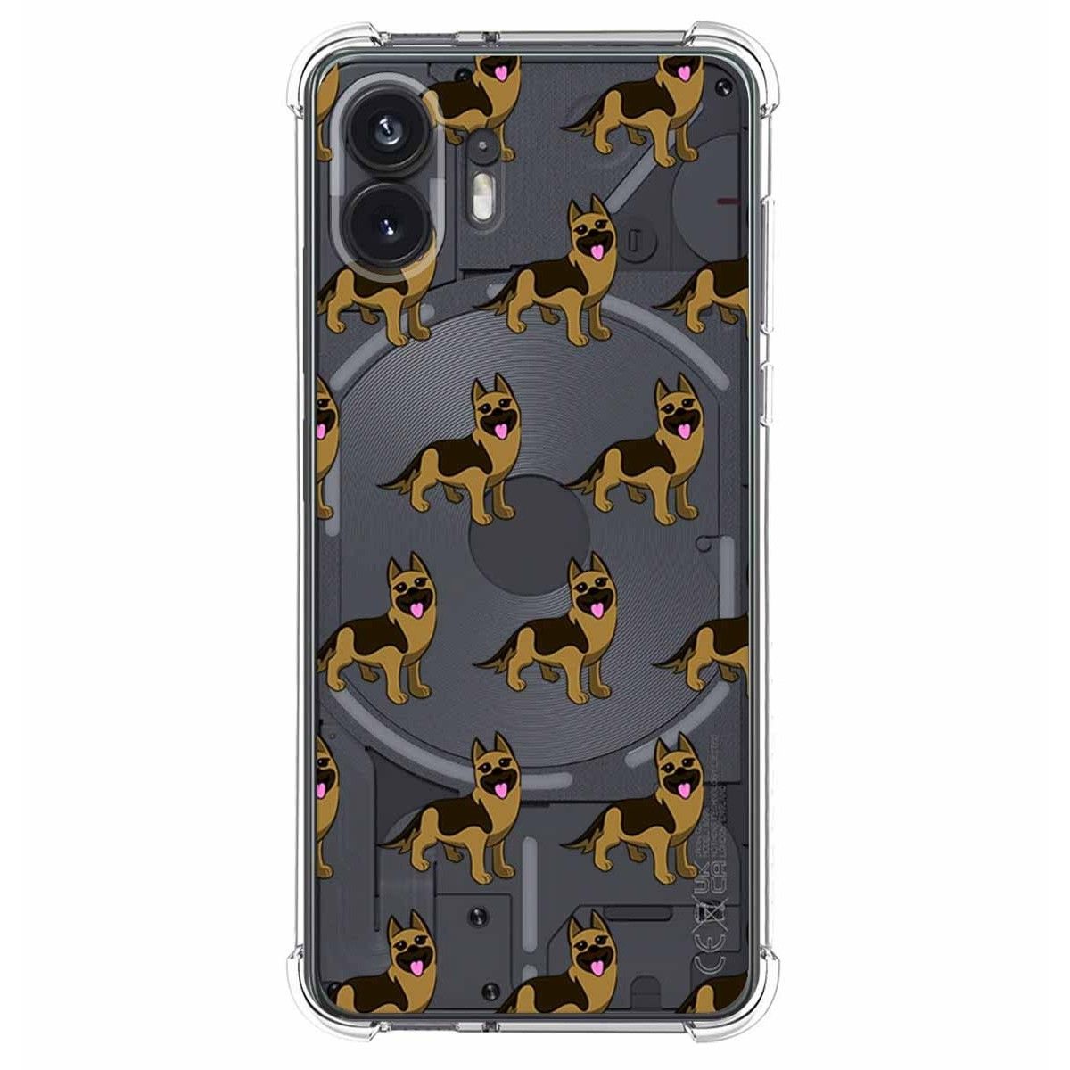 Funda Silicona Antigolpes para Nothing Phone 2 5G diseño Perros 09 Dibujos