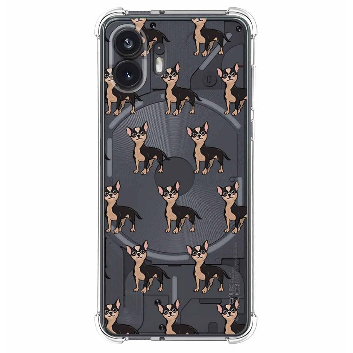 Funda Silicona Antigolpes para Nothing Phone 2 5G diseño Perros 11 Dibujos