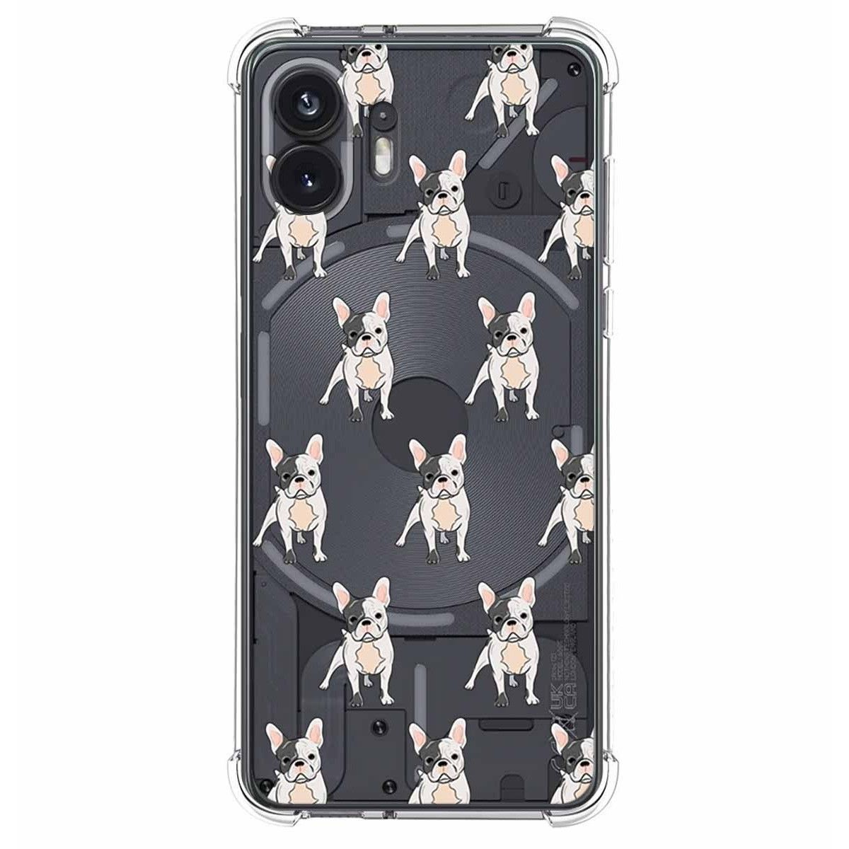 Funda Silicona Antigolpes para Nothing Phone 2 5G diseño Perros 12 Dibujos