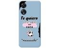 Funda Silicona Líquida Azul para Oppo A78 4G diseño Vaca Dibujos
