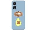 Funda Silicona Líquida Azul para Oppo A78 4G diseño Vegan Life Dibujos