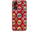 Funda Silicona Líquida Roja para Oppo A78 4G diseño Catrina Dibujos