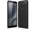 Funda Gel Tpu Tipo Carbon Negra para Xiaomi Redmi Note 5 / Note 5 Pro