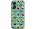 Funda Silicona Líquida Verde para Oppo A78 4G diseño Catrina Dibujos