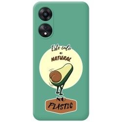 Funda Silicona Líquida Verde para Oppo A78 4G diseño Culo Natural Dibujos