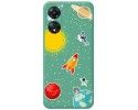 Funda Silicona Líquida Verde para Oppo A78 4G diseño Espacio Dibujos