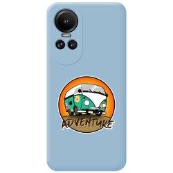 Funda Silicona Líquida Azul para Oppo Reno 10 5G / 10 Pro 5G diseño Adventure Dibujos