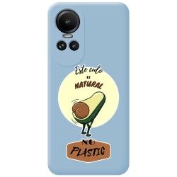 Funda Silicona Líquida Azul para Oppo Reno 10 5G / 10 Pro 5G diseño Culo Natural Dibujos
