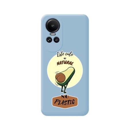 Funda Silicona Líquida Azul para Oppo Reno 10 5G / 10 Pro 5G diseño Culo Natural Dibujos
