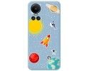 Funda Silicona Líquida Azul para Oppo Reno 10 5G / 10 Pro 5G diseño Espacio Dibujos