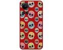 Funda Silicona Líquida Roja para Oppo Reno 10 5G / 10 Pro 5G diseño Catrina Dibujos