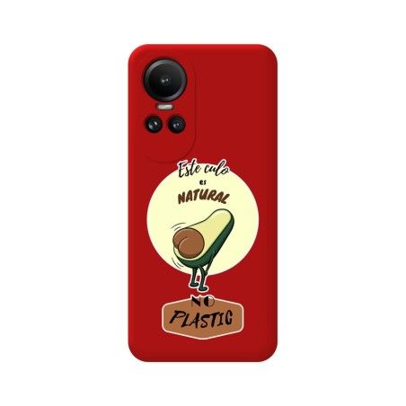 Funda Silicona Líquida Roja para Oppo Reno 10 5G / 10 Pro 5G diseño Culo Natural Dibujos