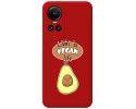 Funda Silicona Líquida Roja para Oppo Reno 10 5G / 10 Pro 5G diseño Vegan Life Dibujos