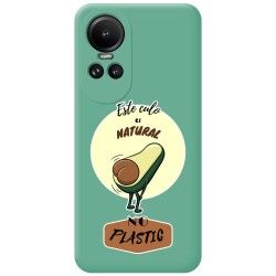 Funda Silicona Líquida Verde para Oppo Reno 10 5G / 10 Pro 5G diseño Culo Natural Dibujos