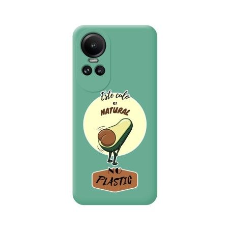 Funda Silicona Líquida Verde para Oppo Reno 10 5G / 10 Pro 5G diseño Culo Natural Dibujos