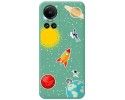Funda Silicona Líquida Verde para Oppo Reno 10 5G / 10 Pro 5G diseño Espacio Dibujos
