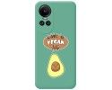 Funda Silicona Líquida Verde para Oppo Reno 10 5G / 10 Pro 5G diseño Vegan Life Dibujos