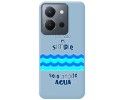 Funda Silicona Líquida Azul para Vivo Y36 4G / 5G diseño Agua Dibujos