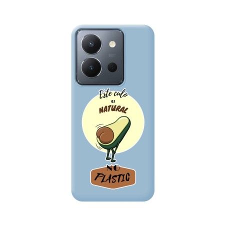 Funda Silicona Líquida Azul para Vivo Y36 4G / 5G diseño Culo Natural Dibujos