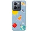 Funda Silicona Líquida Azul para Vivo Y36 4G / 5G diseño Espacio Dibujos