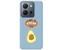 Funda Silicona Líquida Azul para Vivo Y36 4G / 5G diseño Vegan Life Dibujos