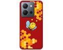 Funda Silicona Líquida Roja para Vivo Y36 4G / 5G diseño Abeja Dibujos