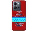 Funda Silicona Líquida Roja para Vivo Y36 4G / 5G diseño Agua Dibujos