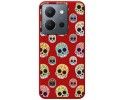 Funda Silicona Líquida Roja para Vivo Y36 4G / 5G diseño Catrina Dibujos