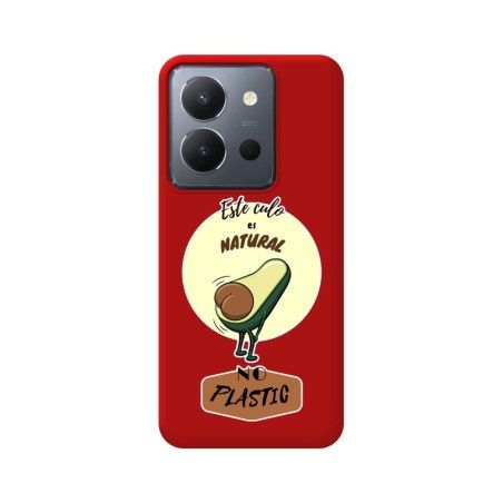Funda Silicona Líquida Roja para Vivo Y36 4G / 5G diseño Culo Natural Dibujos