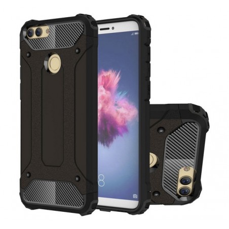Funda Tipo Hybrid Tough Armor (Pc+Tpu) Negra para Huawei P Smart