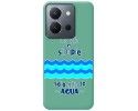 Funda Silicona Líquida Verde para Vivo Y36 4G / 5G diseño Agua Dibujos