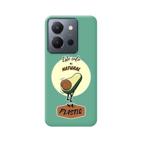Funda Silicona Líquida Verde para Vivo Y36 4G / 5G diseño Culo Natural Dibujos