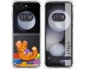 Funda Silicona Transparente para Samsung Galaxy Z Flip 5 5G diseño Leopardo Dibujos