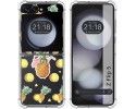 Funda Silicona Transparente para Samsung Galaxy Z Flip 5 5G diseño Piña Dibujos