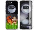 Funda Silicona Transparente para Samsung Galaxy Z Flip 5 5G diseño Tigre Dibujos
