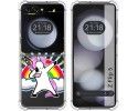 Funda Silicona Transparente para Samsung Galaxy Z Flip 5 5G diseño Unicornio Dibujos