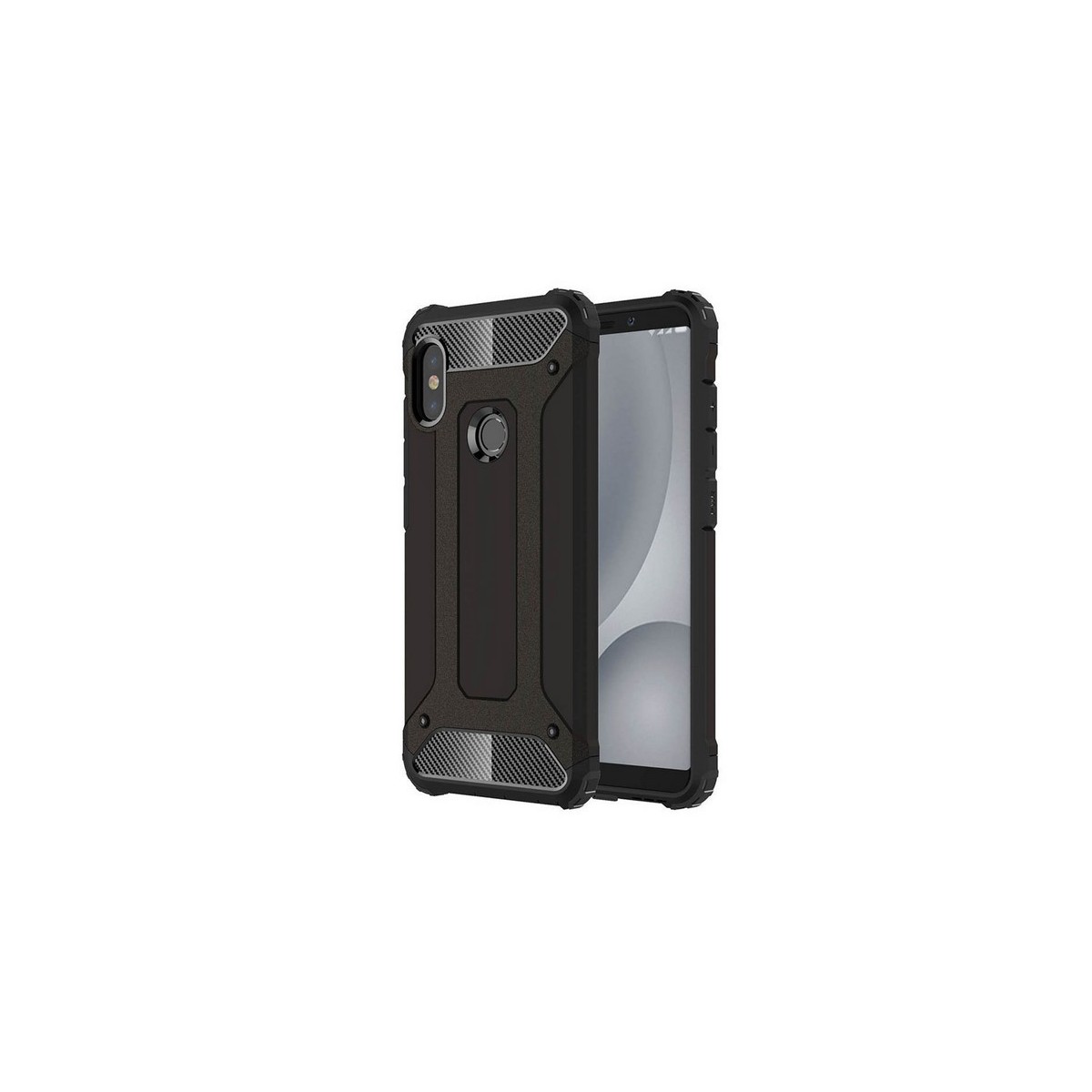 Funda Tipo Hybrid Tough Armor (Pc+Tpu) Negra para Xiaomi Redmi Note 5 / Note 5 Pro