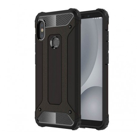 Funda Tipo Hybrid Tough Armor (Pc+Tpu) Negra para Xiaomi Redmi Note 5 / Note 5 Pro