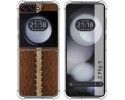 Funda Silicona para Samsung Galaxy Z Flip 5 5G diseño Cuero 01 Dibujos