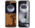 Funda Silicona para Samsung Galaxy Z Flip 5 5G diseño Cuero 03 Dibujos
