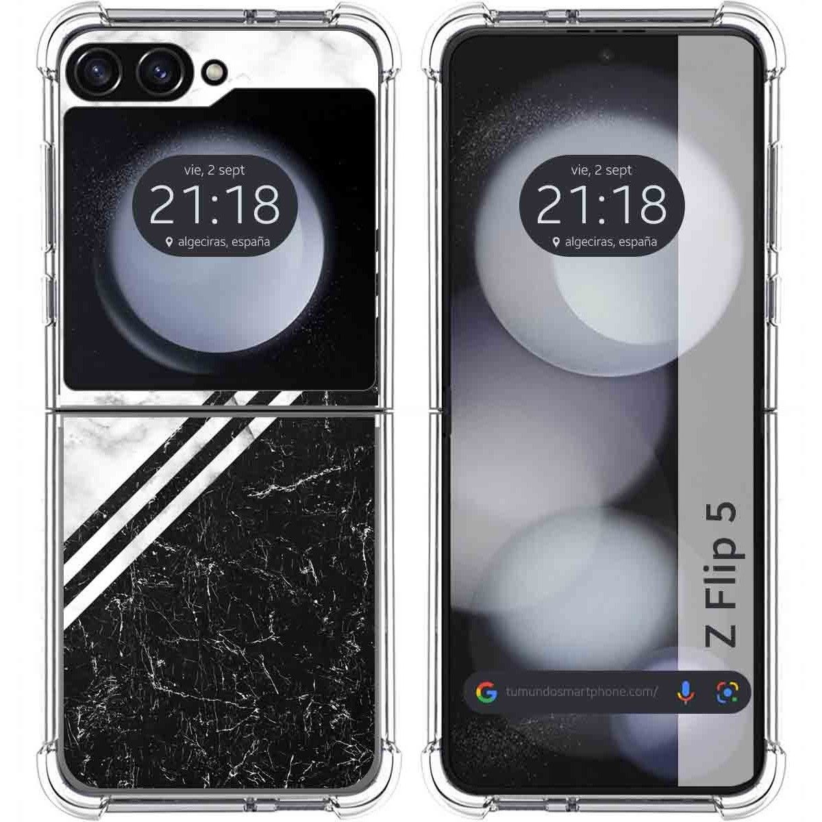 Funda Silicona para Samsung Galaxy Z Flip 5 5G diseño Mármol 01 Dibujos