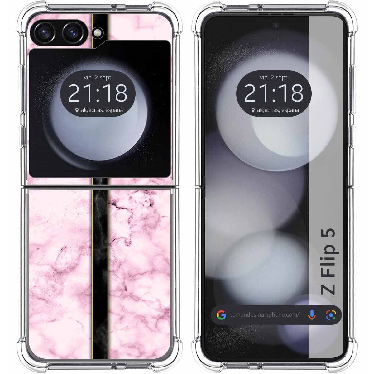 Funda Silicona para Samsung Galaxy Z Flip 5 5G diseño Mármol 04 Dibujos