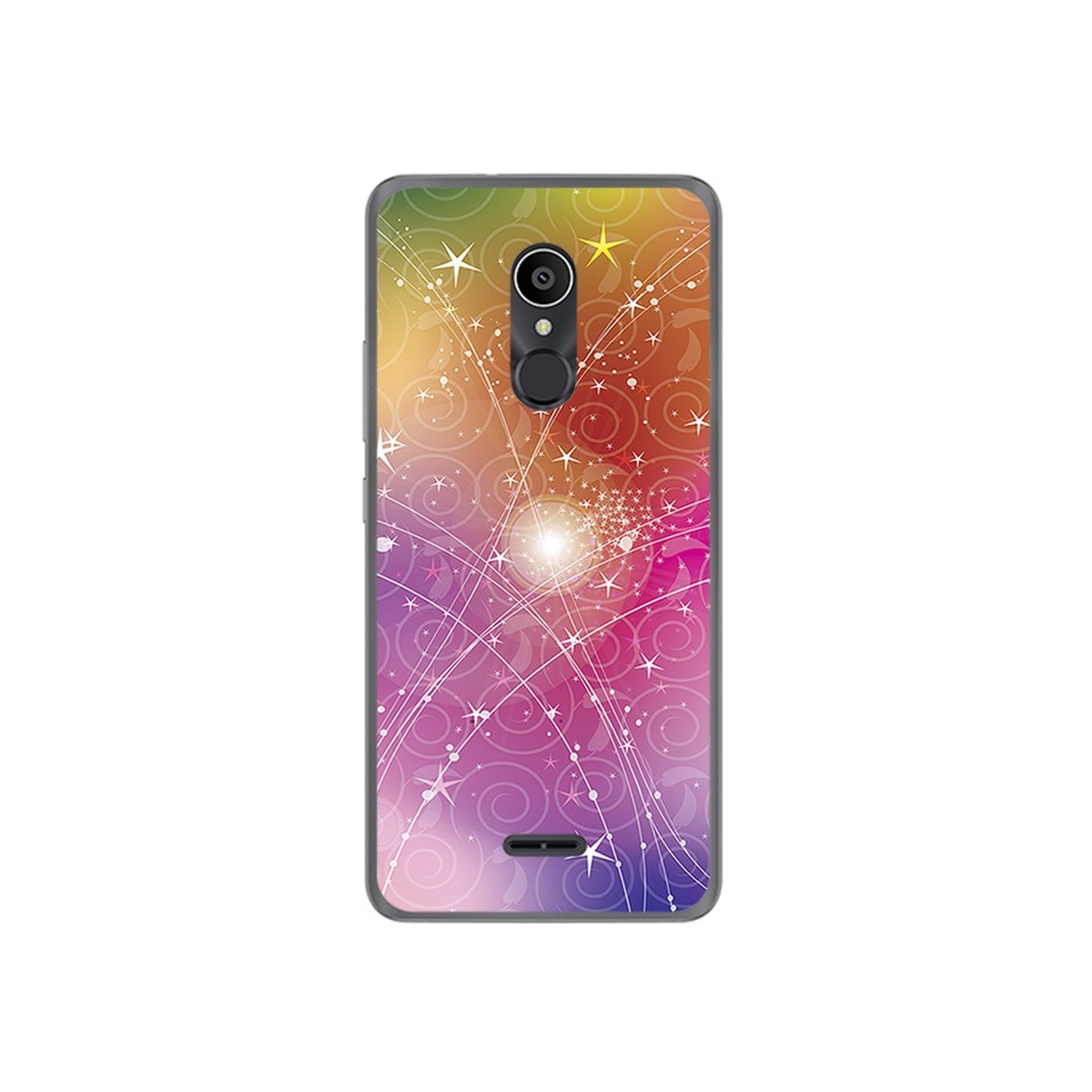Funda Gel Tpu para Alcatel 3C Diseño Abstracto Dibujos