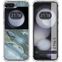 Funda Silicona para Samsung Galaxy Z Flip 5 5G diseño Mármol 09 Dibujos
