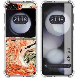 Funda Silicona para Samsung Galaxy Z Flip 5 5G diseño Mármol 12 Dibujos