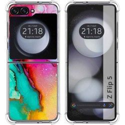Funda Silicona para Samsung Galaxy Z Flip 5 5G diseño Mármol 15 Dibujos