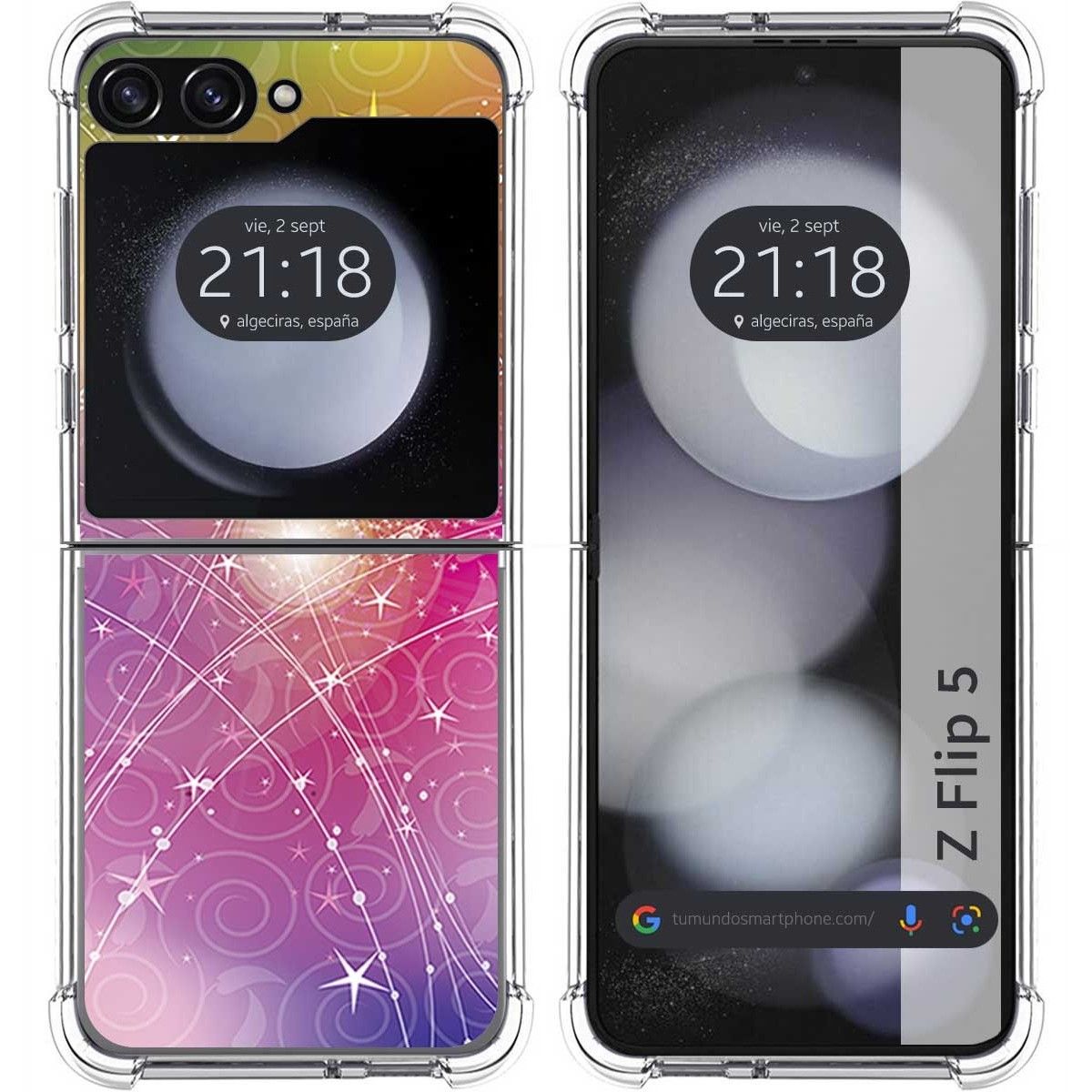 Funda Silicona para Samsung Galaxy Z Flip 5 5G diseño Abstracto Dibujos